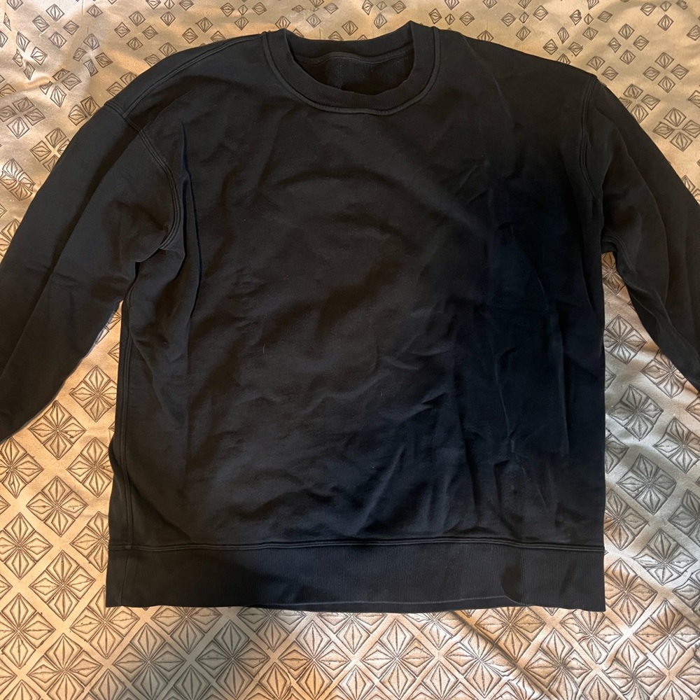 lululemon athletica Black Crewneck Sweater